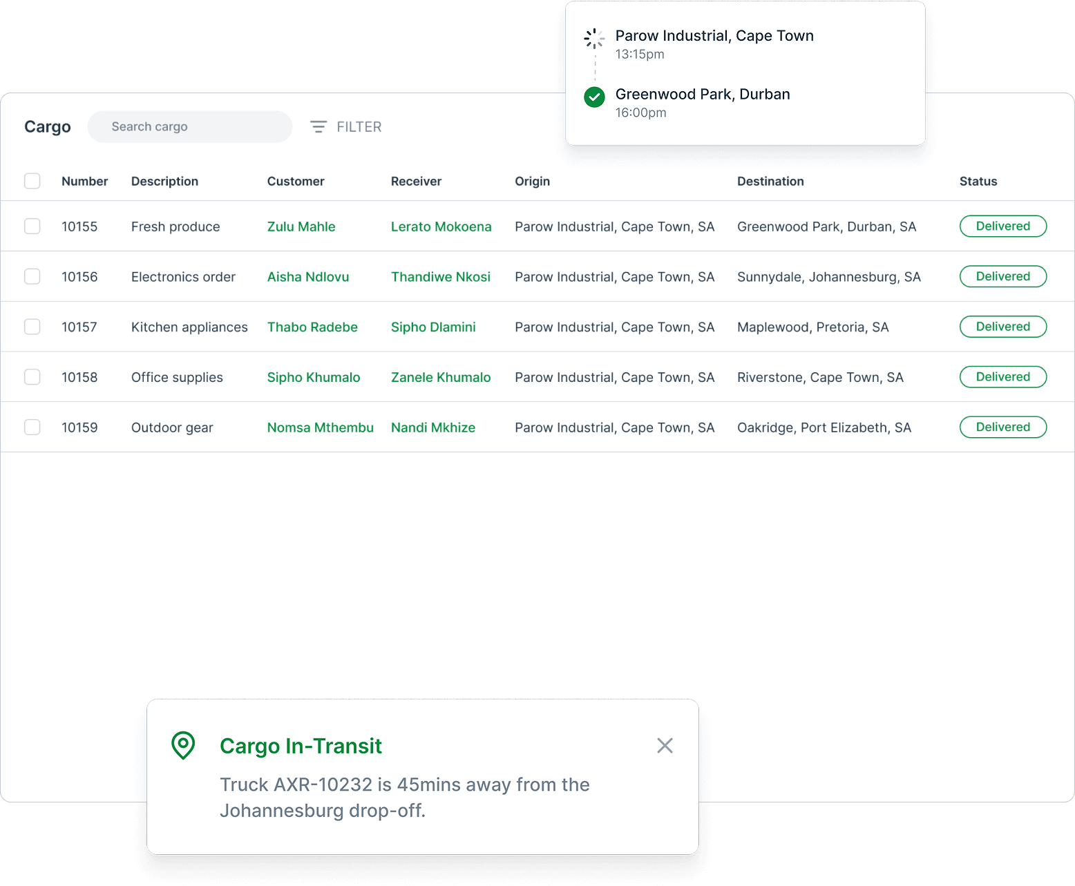 Fleet & Cargo Management